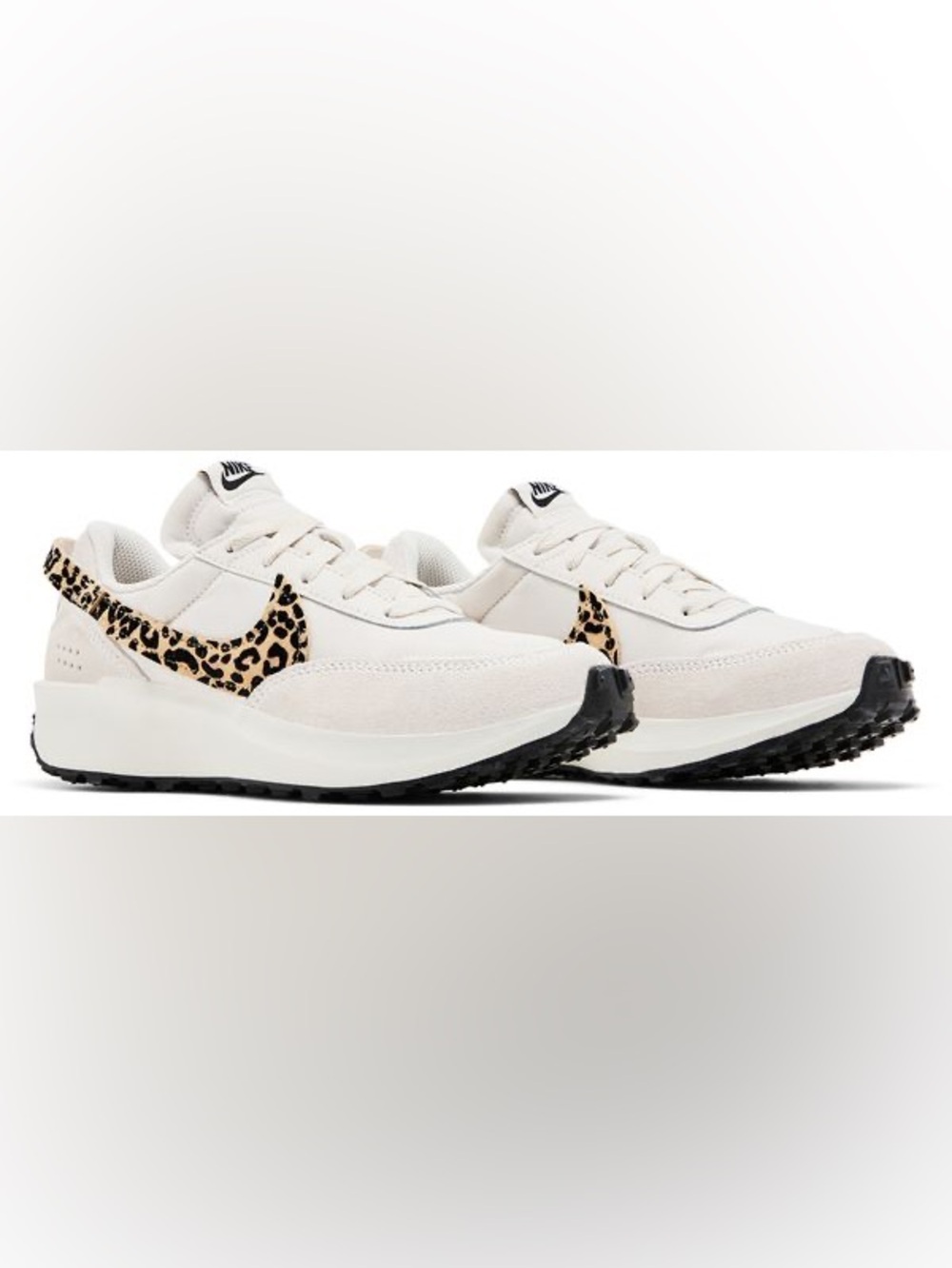 Nike Women's waffle Leopard Swoosh Retro Runner worn handful of times - Picture 3 of 9